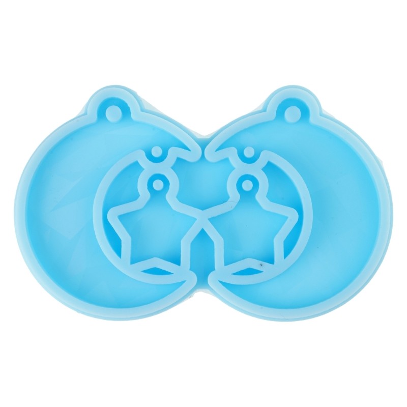 Star Moon Epoxy Resin Mold for DIY Jewelry Crafting