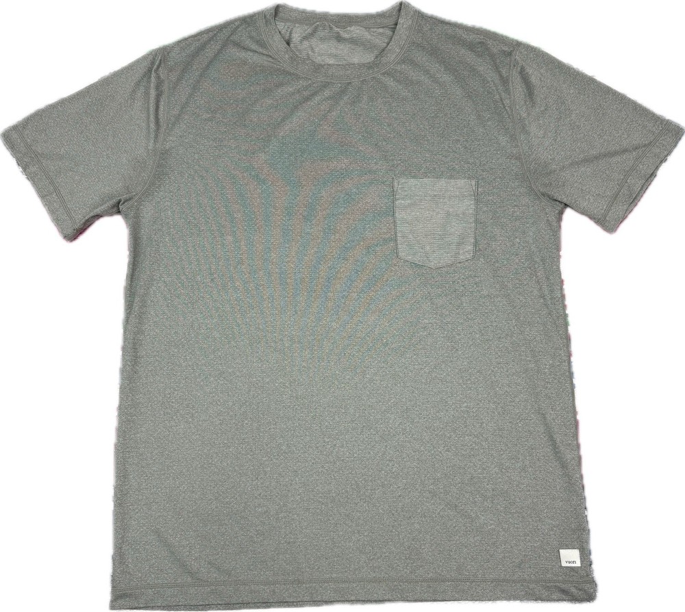 Vuori Mens L Green Tradewind Performance Breathable Quick Dry T Shirt #V109