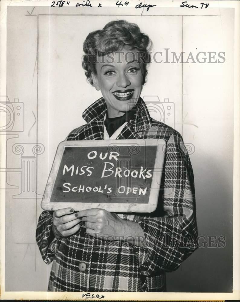 1954 Press Photo Actress Eve Arden stars in CBS-TV program's 