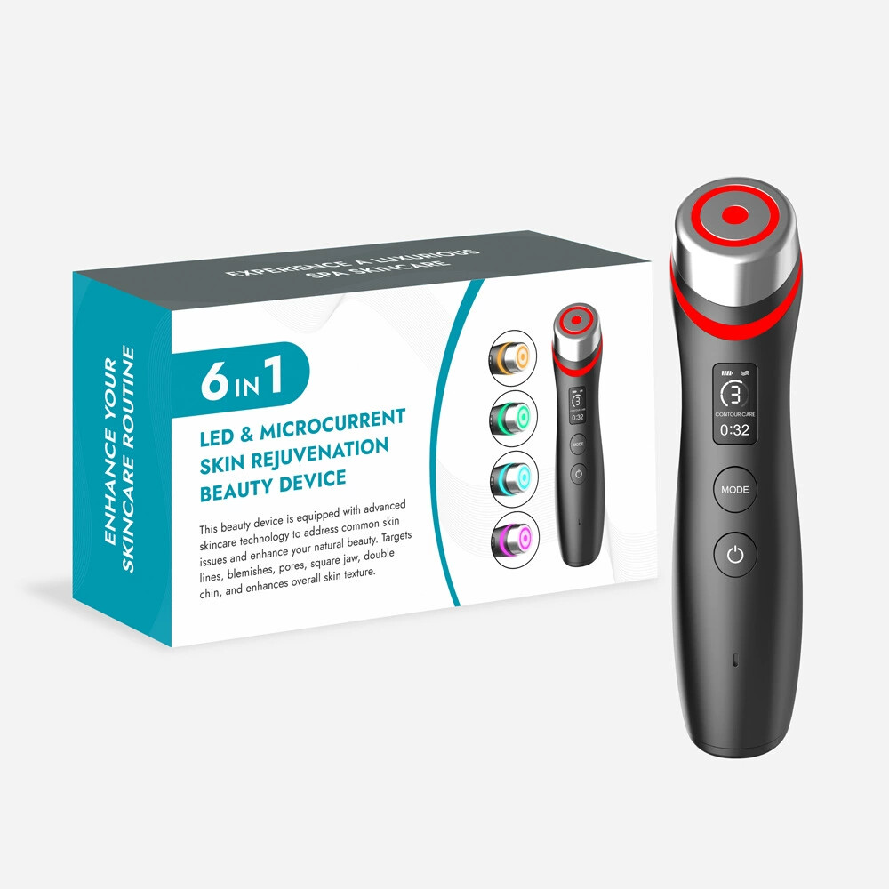 6-in-1 LED Glass Glow Device for Deeper Absorption and Looking Glass Skin