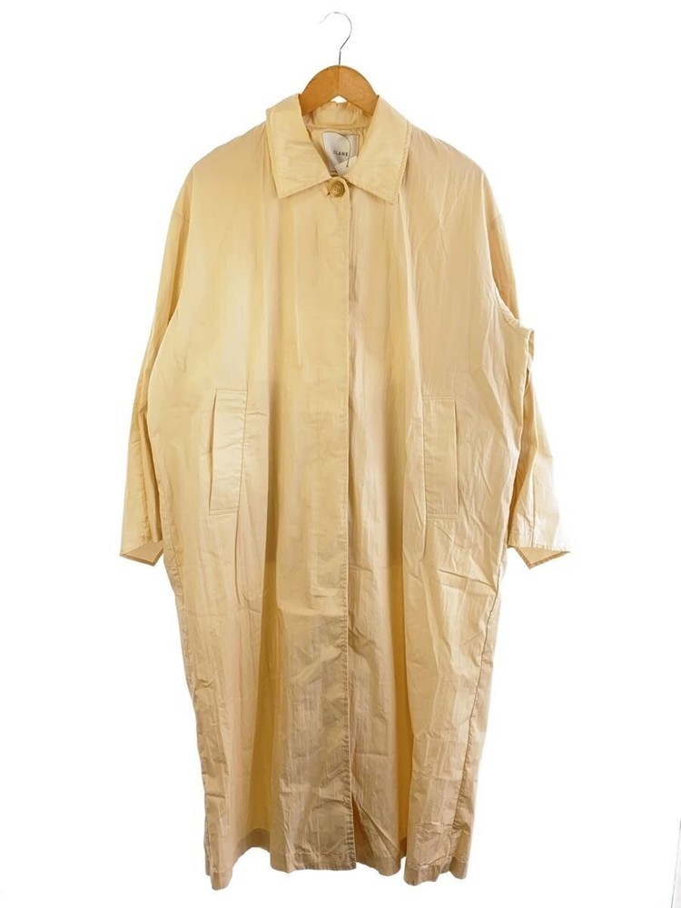 Clane  Steel Collar Coat/2/Cotton/Beg/Plain/12101-0022 10201