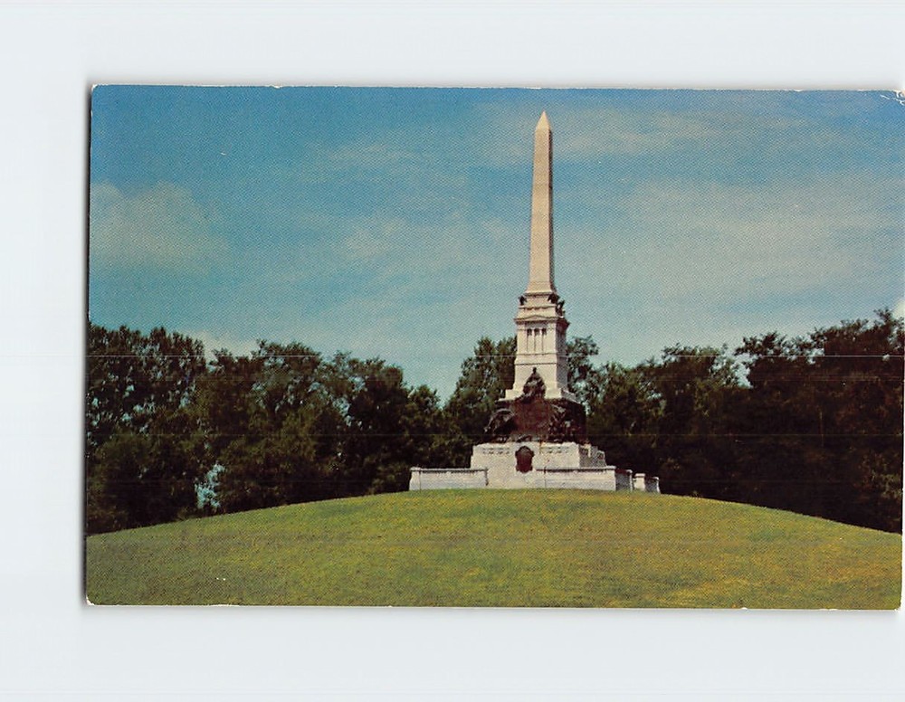 Postcard Vicksburg National Military Park Mississippi Memorial Mississippi USA