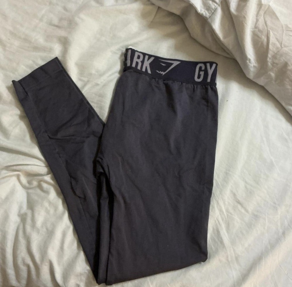 Gymshark Women's Ankle Leggings Black Size M Stretch Athleisure Activewear