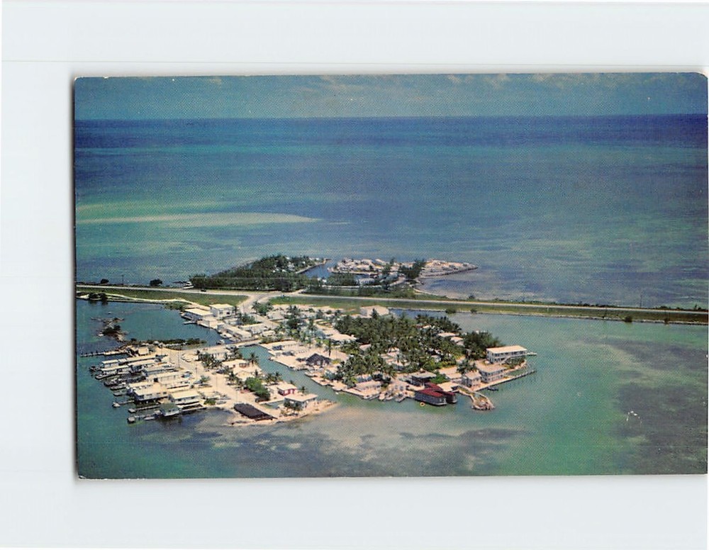 Postcard Aerial View of Conch Key and the Overseas Highway Florida Keys USA