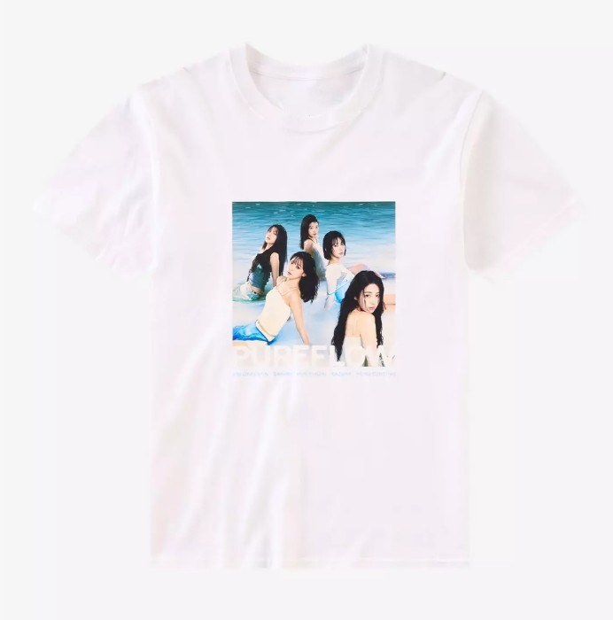LE SSERAFIM PUREFLOW Group Two Sided T-Shirt Size S-5XL