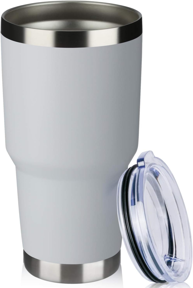 30Oz Tumbler Double Wall Vacuum Insulated Travel Mug, Stainless Steel Tumbler wi