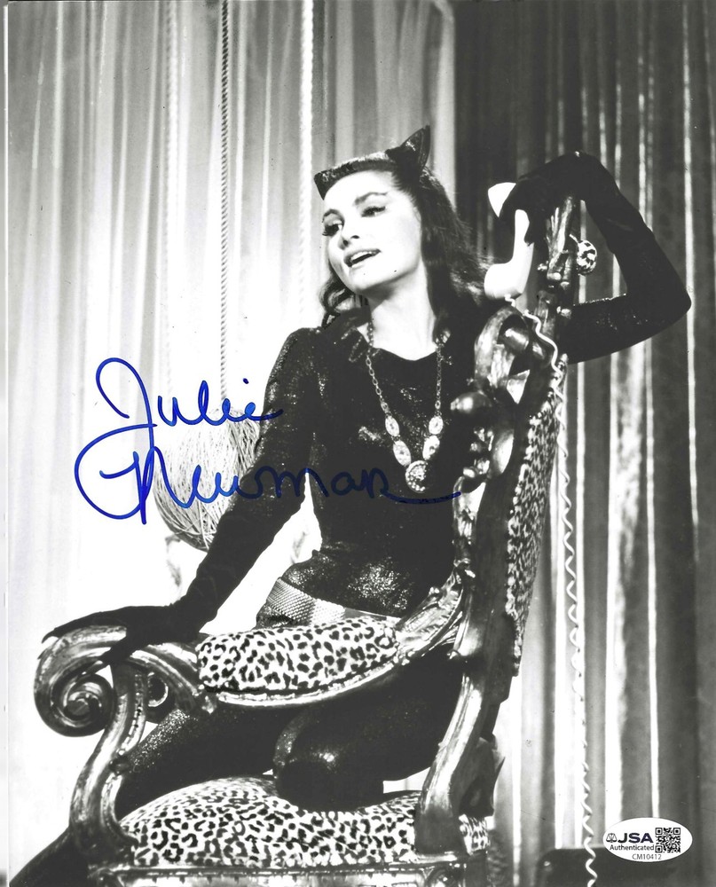 1960s Batman TV Show Julie Newmar Autographed Catwoman 8x10 W/JSA COA