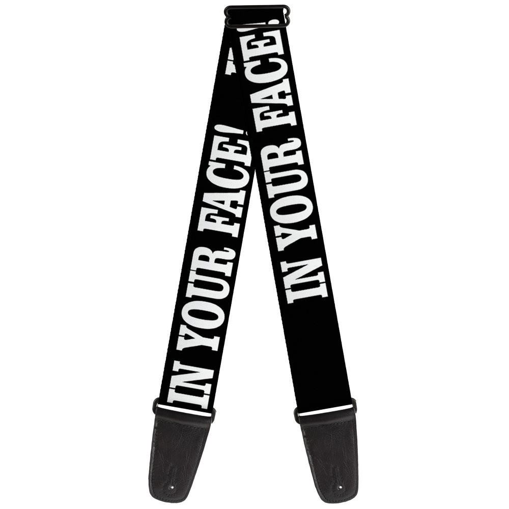 Guitar Strap - In Your Face Black/White ACC NEWAnother great item from Rarewaves USA | Free delivery!