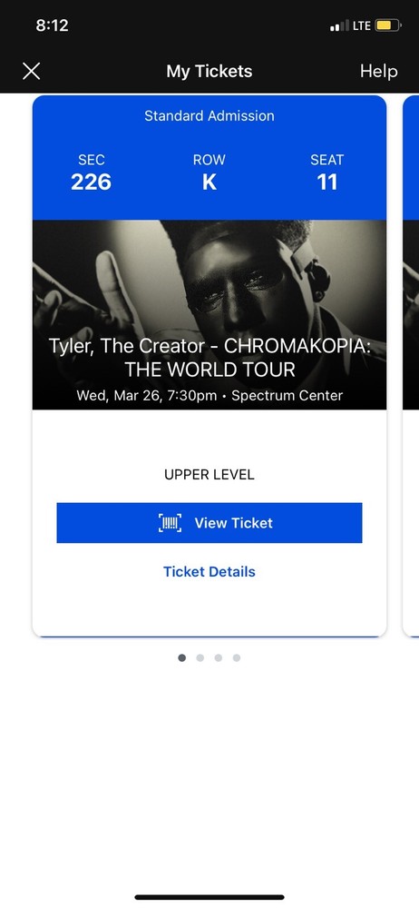 (4) Tyler The Creator - CHROMAKOPIA THE WORLD TOUR TICKETS - Charlotte NC