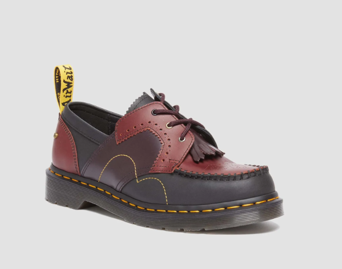 DR. MARTENS 31837146 ABRUZZO_SMOOTH_1461_FUSED_BLACK × BROWN ×OXBLOOD New Limite-image