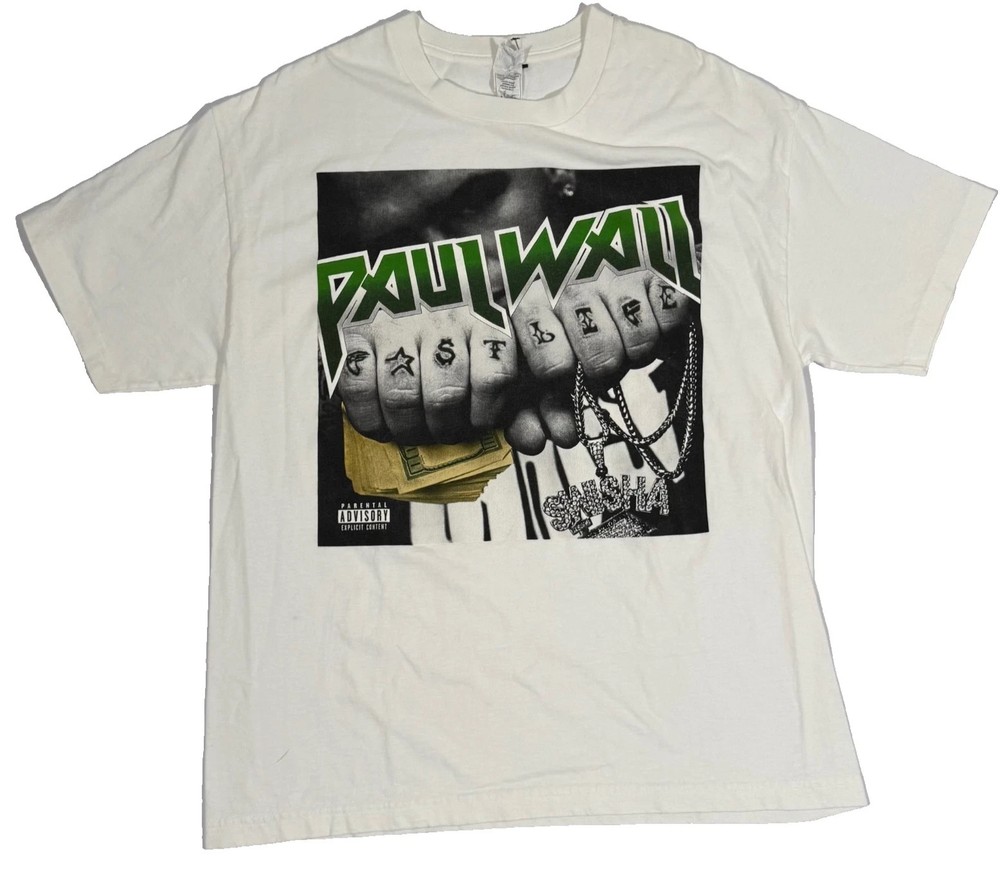 Vintage Y2K Paul Wall Fast Life Album Promo Rap Tee Shirt