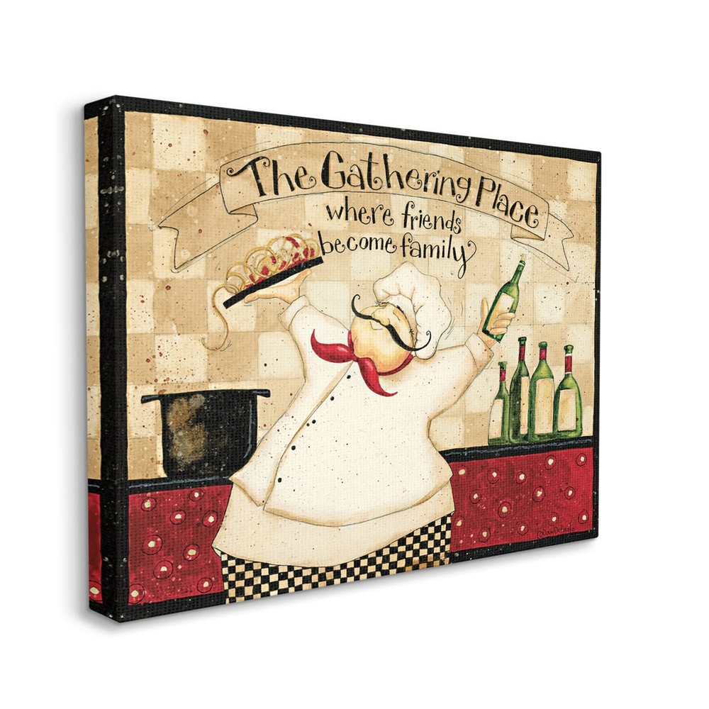 Stupell The Gathering Place Phrase Vintage Kitchen Chef