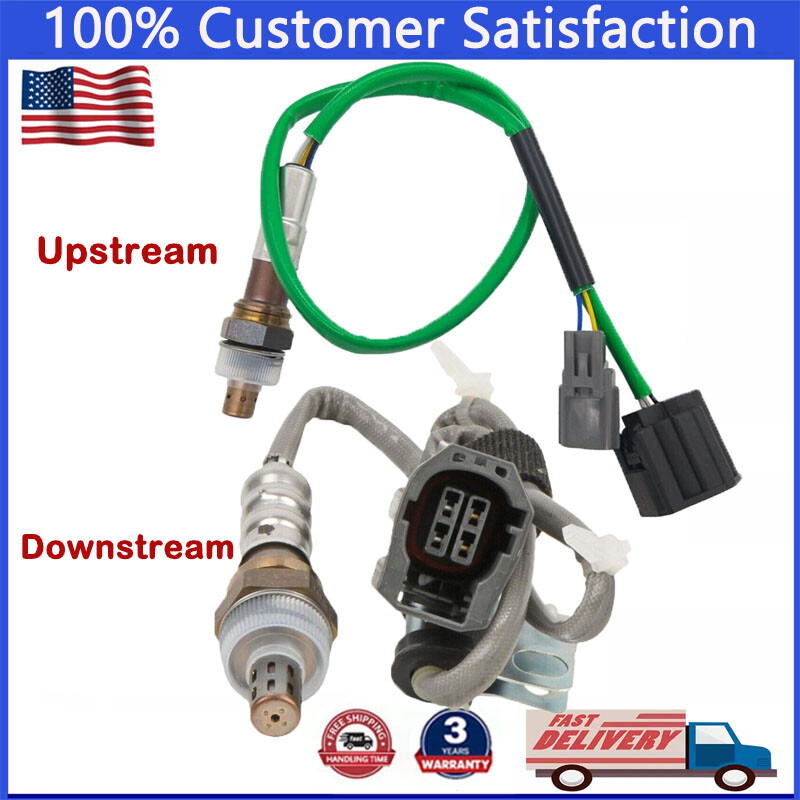 Set of 2 Oxygen Sensors Up+Down For 2006 2007 2008 Mazda 6 2.3L Auto Exc. Calif.