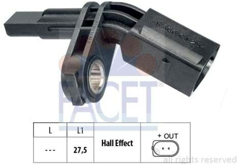 ABS Wheel Speed Sensor Front/Rear Left Facet 21.0007-image