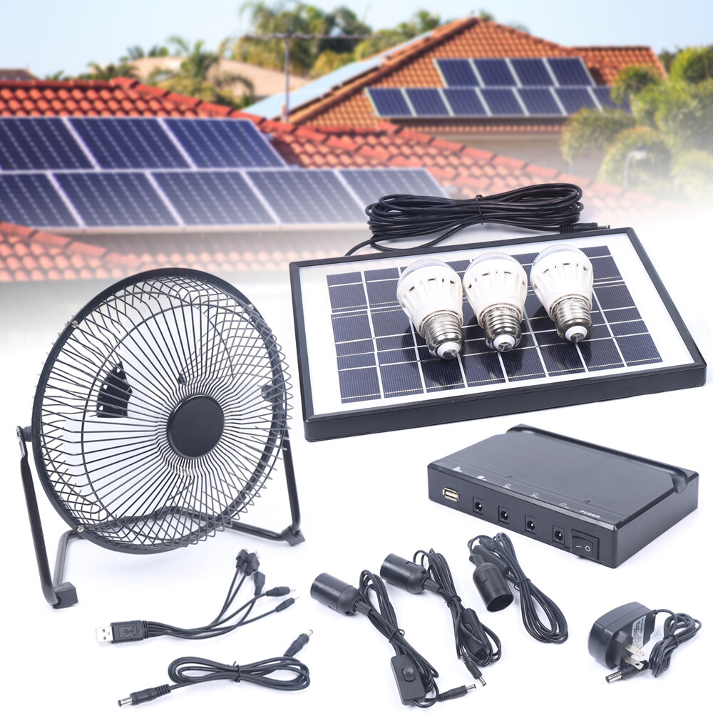 Portable Solar Power Generator with Battery Pack for Camping Outdoor USA