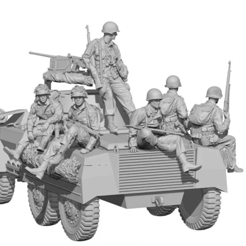 1/35 US Military Tank Crew Soldiers RESIN FIGURE MODEL KIT Unassembled Unpainted