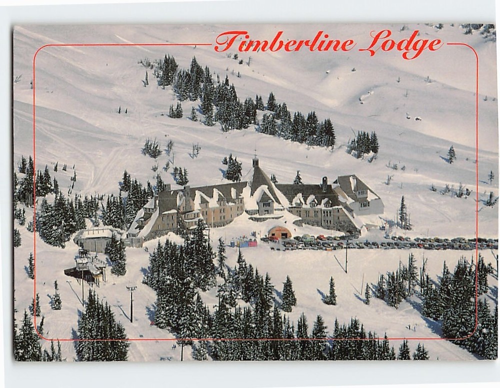 Postcard Timberline Lodge Mt. Hood Oregon USA