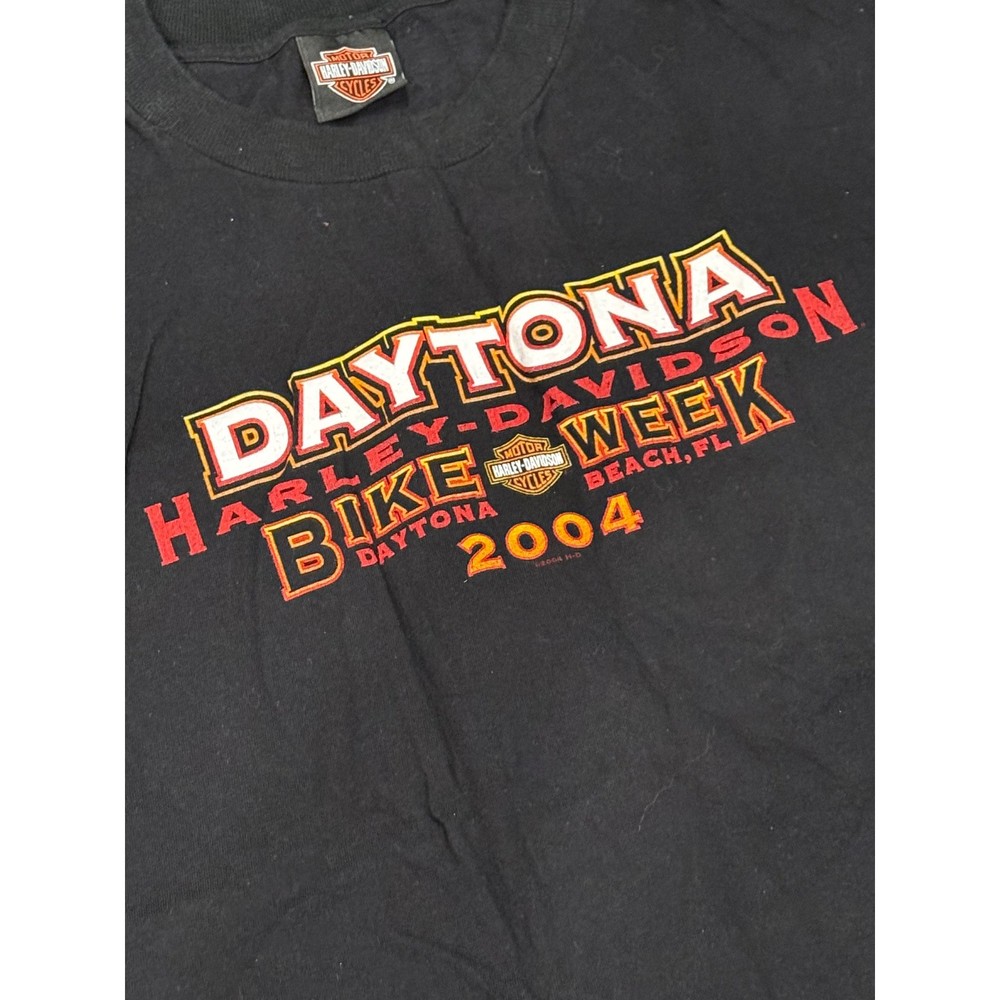 Harley Davidson Daytona Bike Week 2004 Black T Shirt Mens 2XL