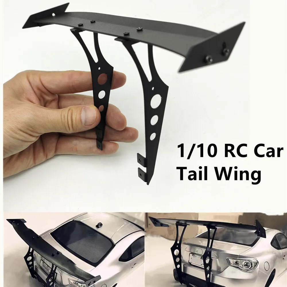 Aluminum Tail Wing Rear Spoiler for Tamiya HSP 1/10 RC On Road Drift Racing