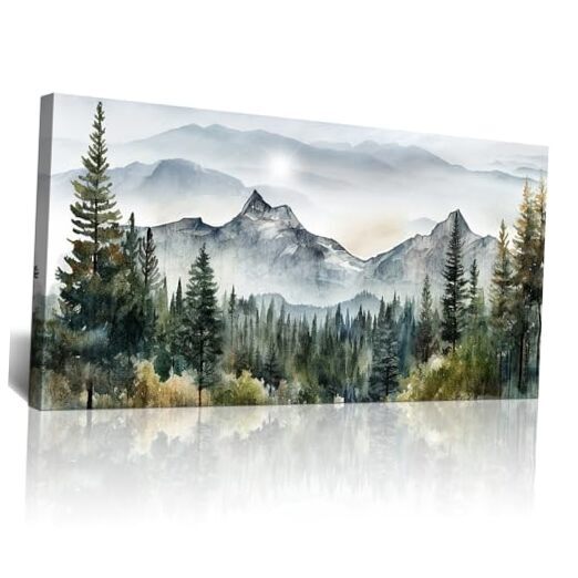Lapremoly Wall Decorations For Living 20x40inches Abstract Forest wall Painting-image