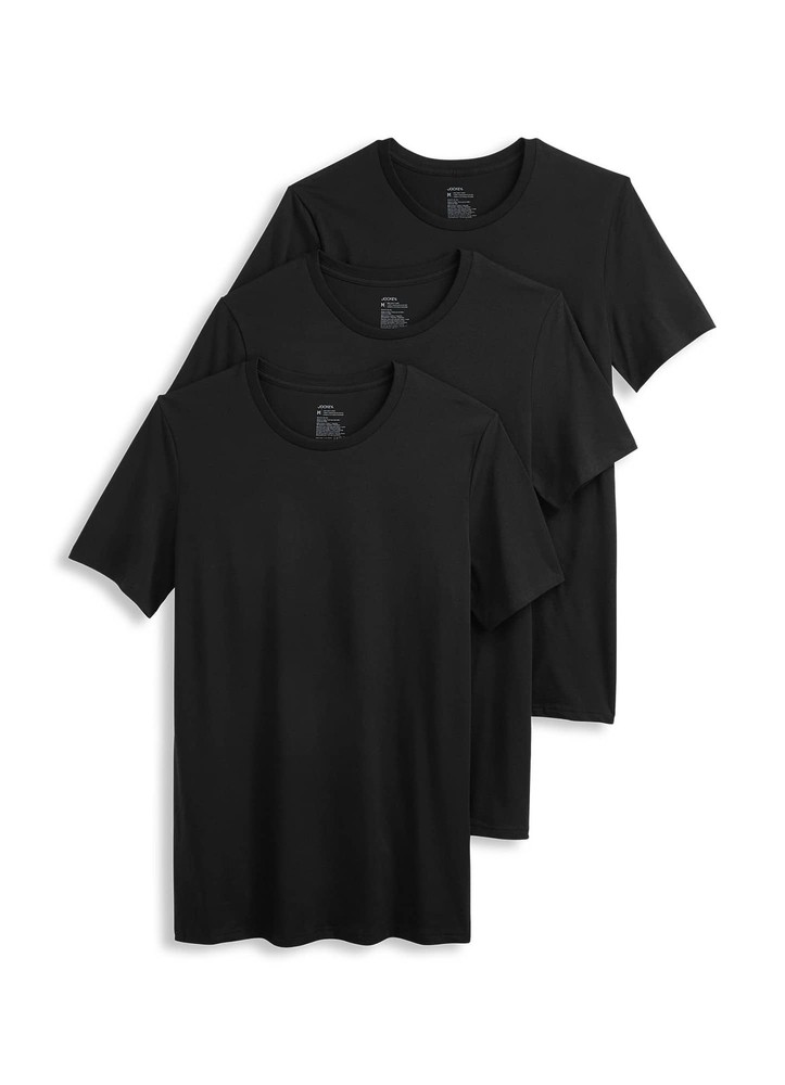 Jockey Men's Cotton Stretch Crew Neck Undershirt - 3 Pack