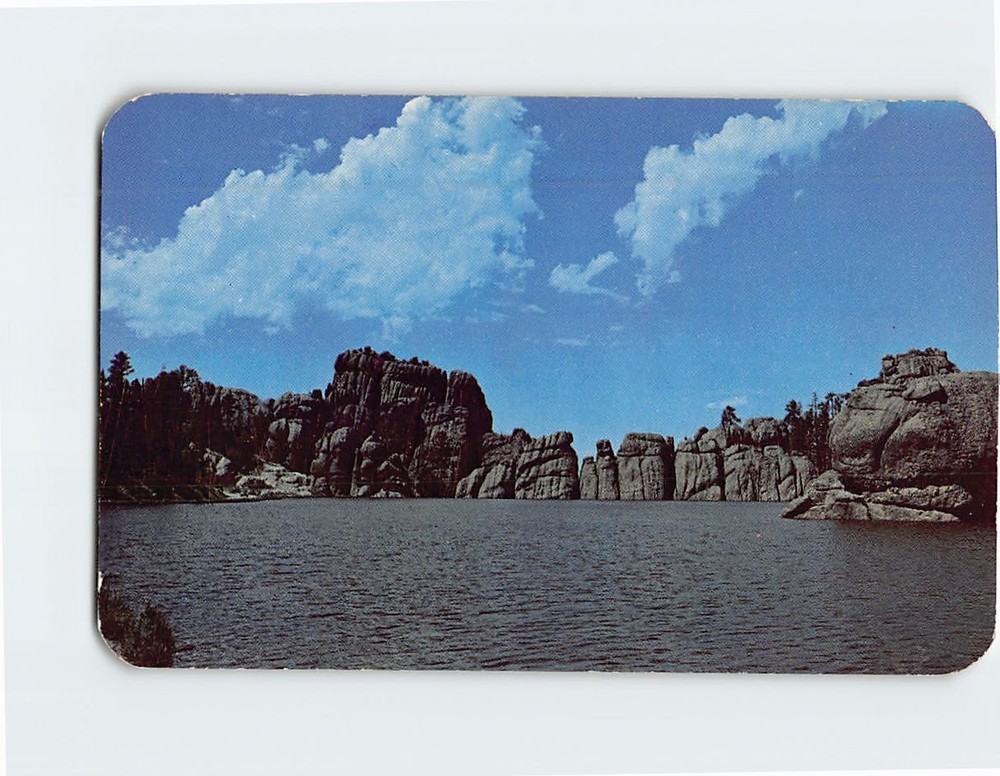 Postcard Sylvan Lake Black Hills South Dakota USA