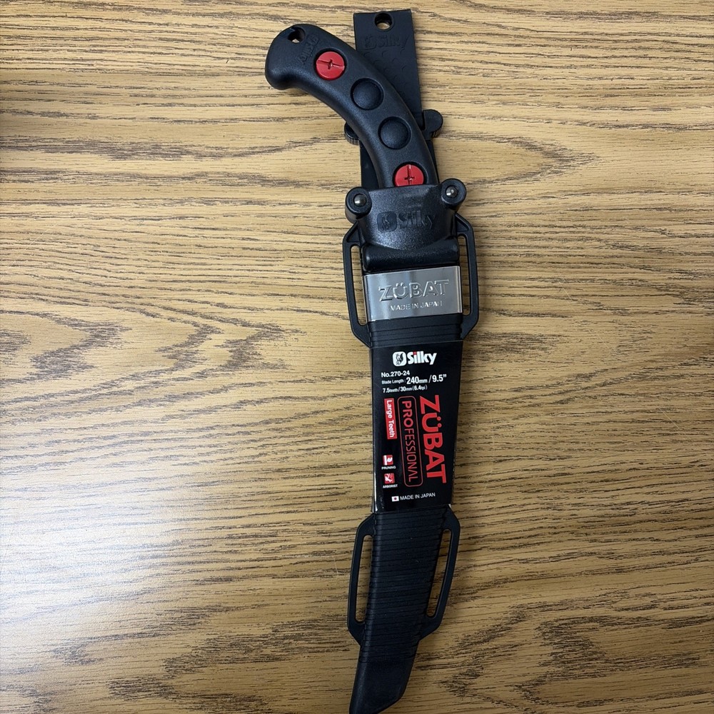 Silky ZUBAT PRO 240mm Hand Saw w/ Scabbard 270-24