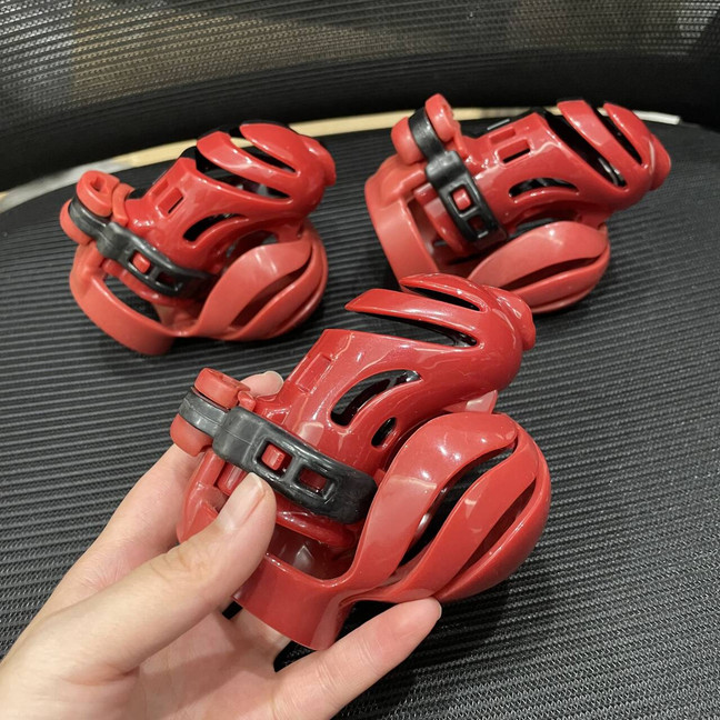 Male E-Stim Shock Chastity Device Cage with Adjustable Cuff Rings Lockable BDSM