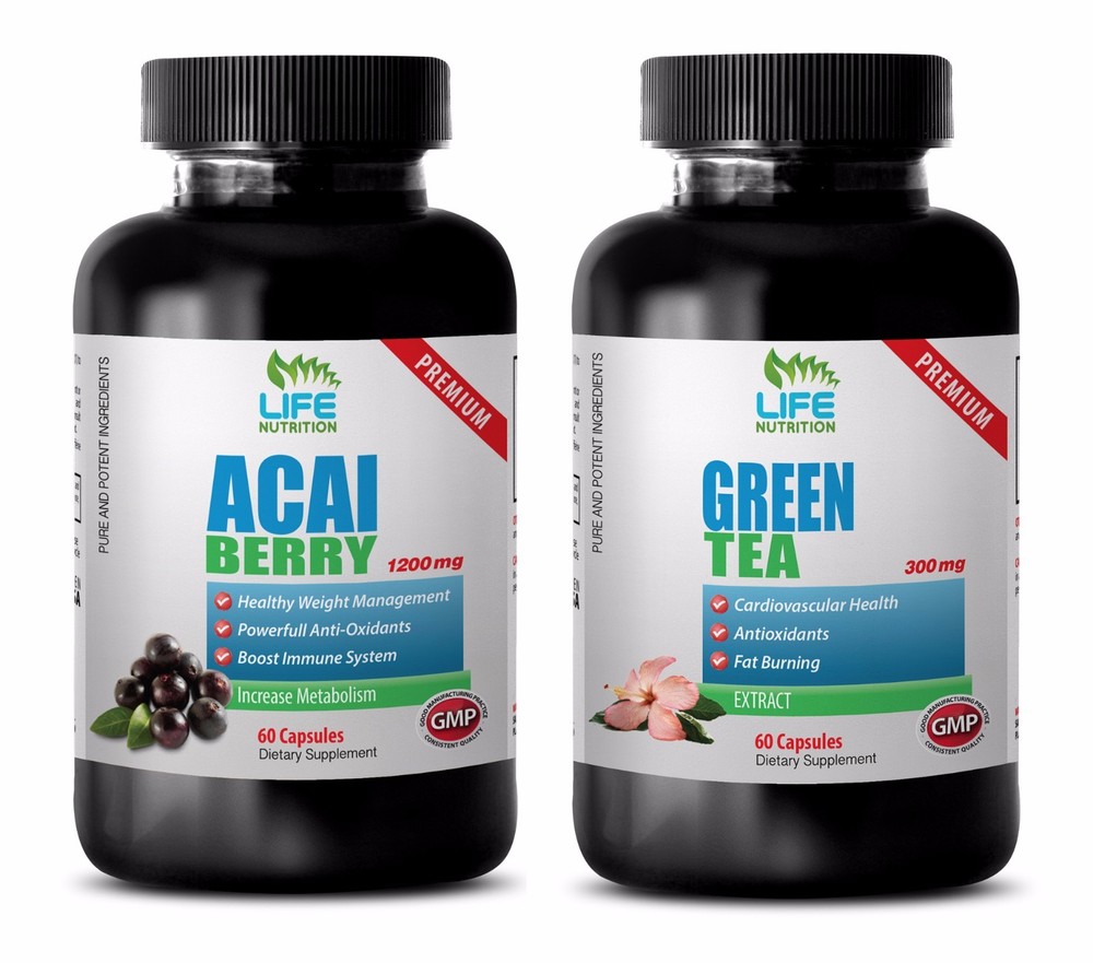 antioxidant powder organic - ACAI BERRY – GREEN TEA COMBO 2B - acai diet pills