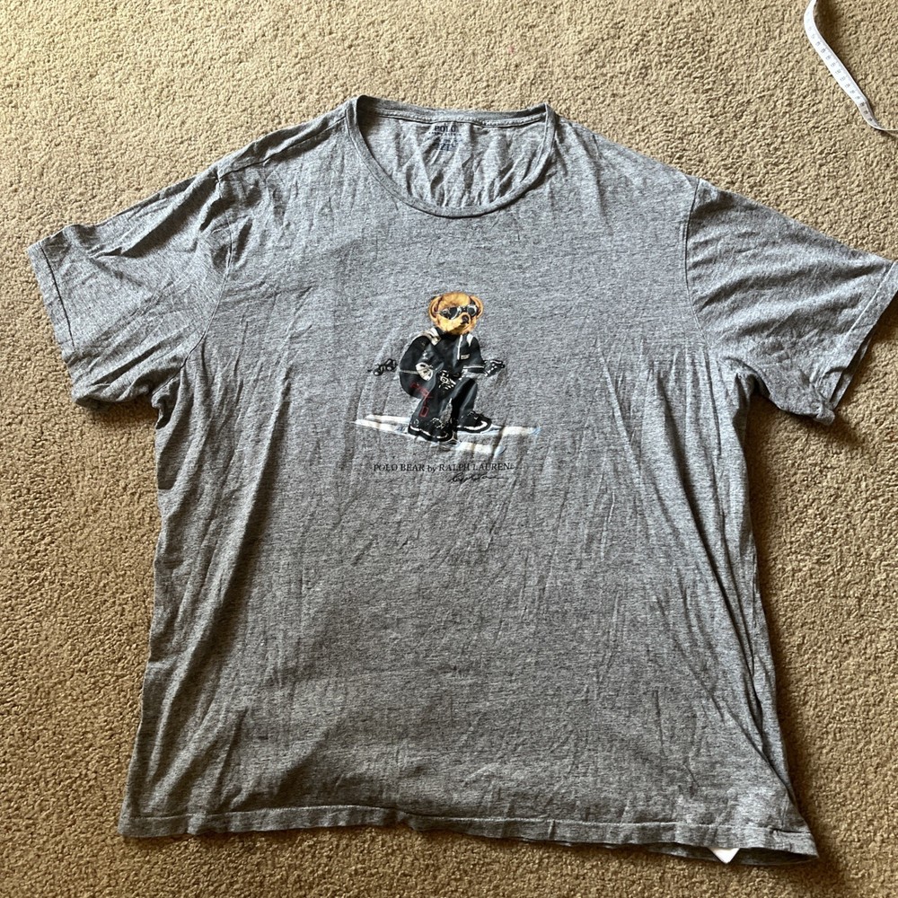 Polo By Ralph Lauren Polo Bear Gray T Shirt Men’s Size 3XLT