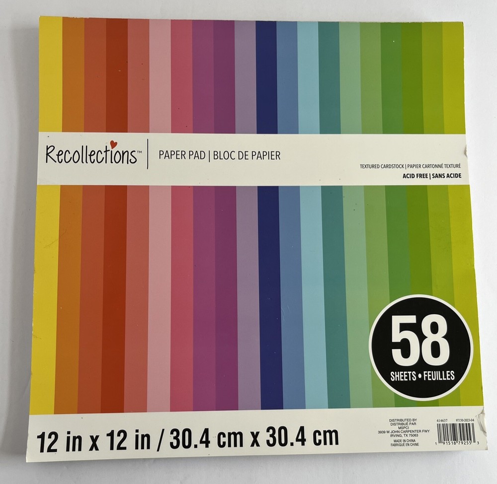 Pastel Paper Pad by Recollections™,Acid Free Textured 12