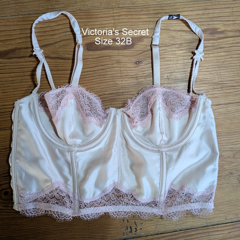 NWT Victoria’s Secret Dream Angels Unlined Balconet Underwire Bra SZ 32B Beige