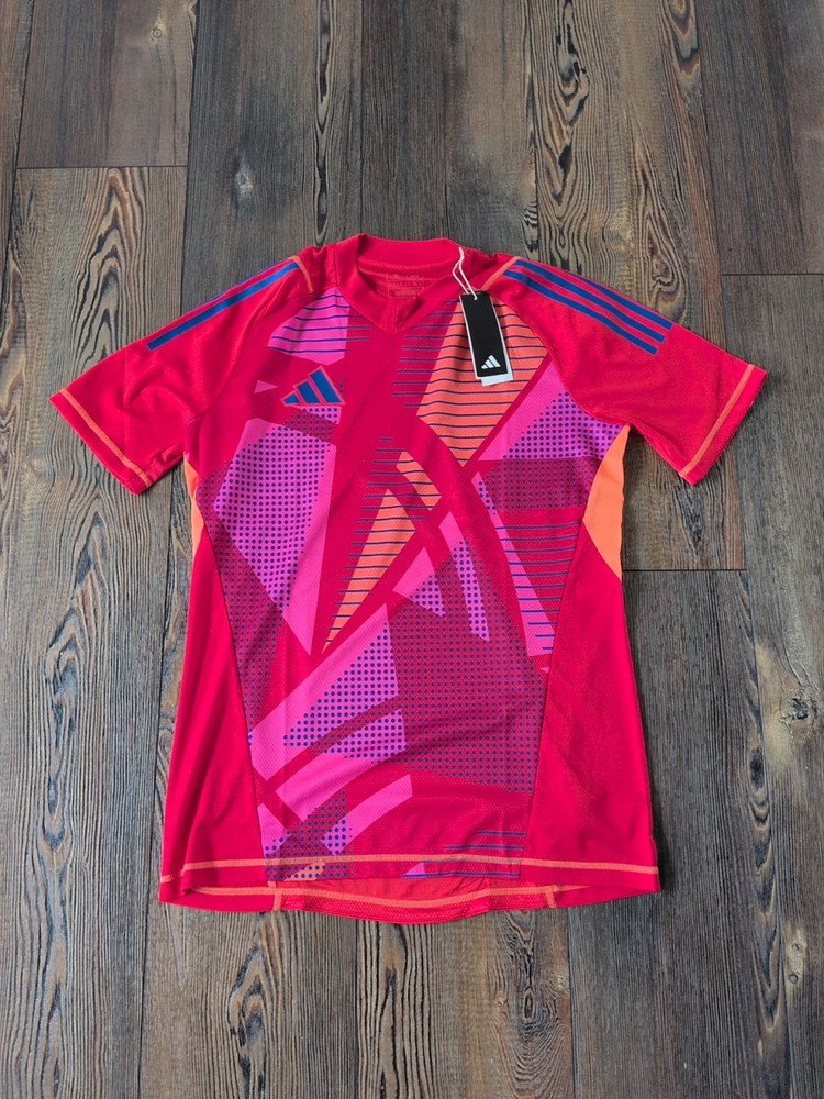 Adidas Tiro 24 Pro Short Sleeve Slim Fit Goalkeeper Jersey Red Size XL
