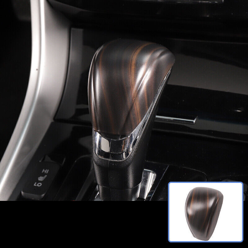 For Honda Accord 2013-2017 Peach Wood Grain Center Console Gear Shift Knob Cover
