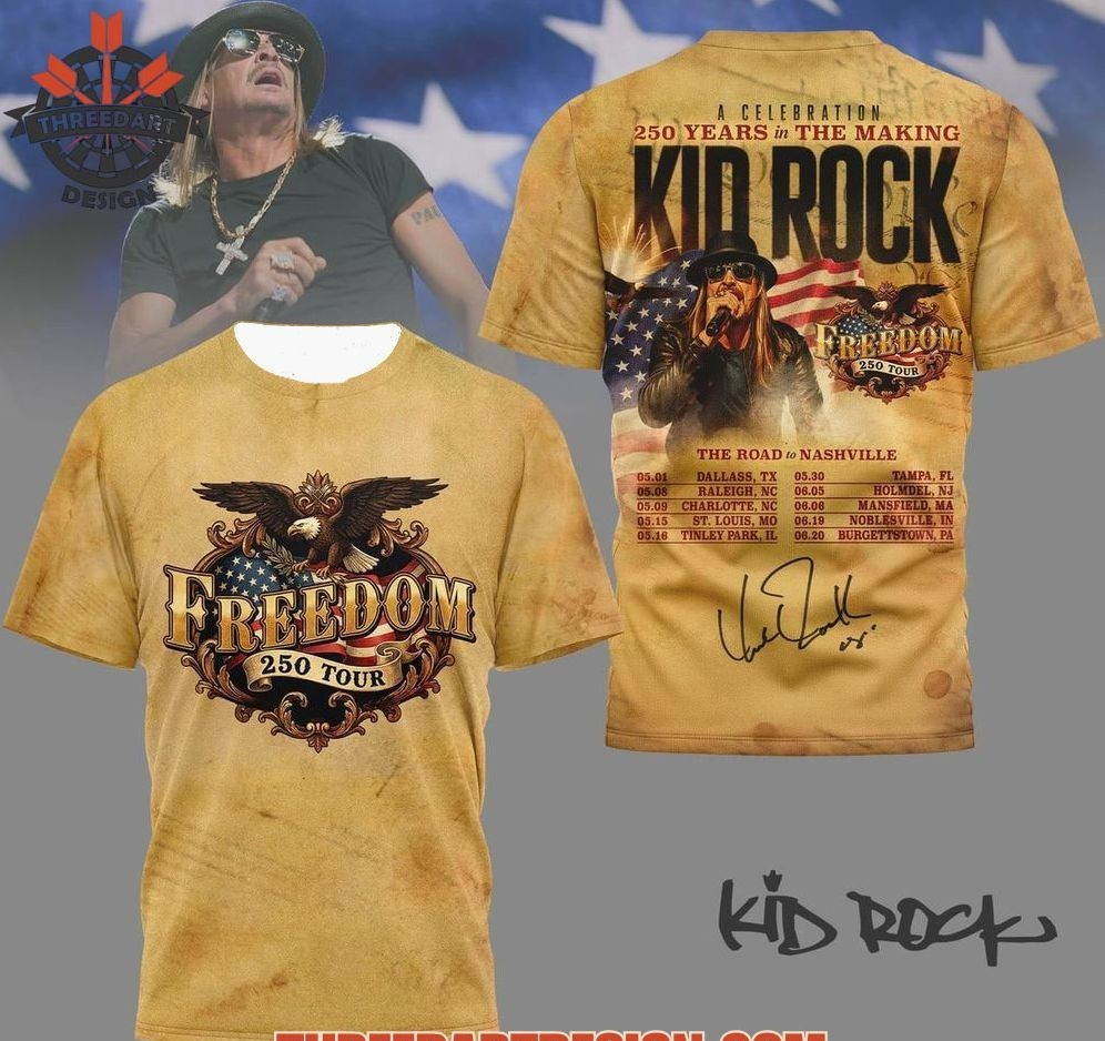A Celebration 250 Years In The Making Kid Rock AOP 3D T-Shirt