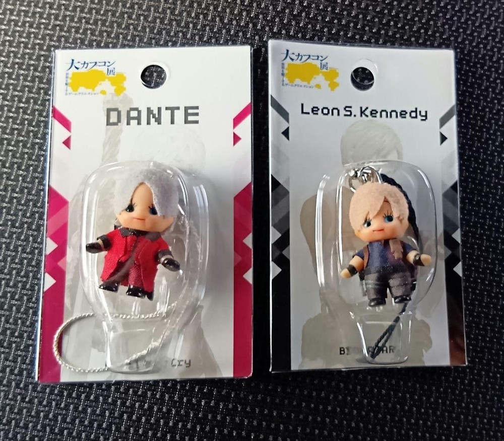 Capcom Exhibition Biohazard Leon S. Kennedy & Dante kewpie figure Strap Set of 2