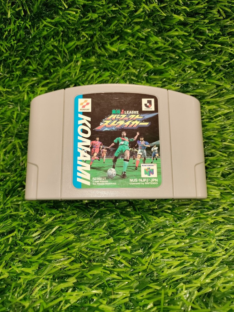 Jikkyou J.League Perfect Striker Nintendo 64 N64 Japan import US Seller