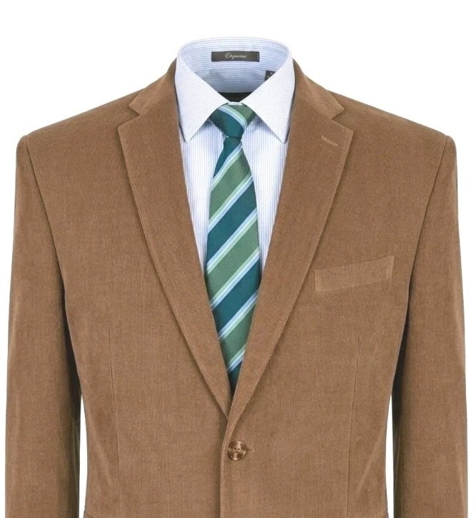 Lauren Ralph Lauren Blazer Mens 48R Brown Corduroy Academia Sport Coat Jacket