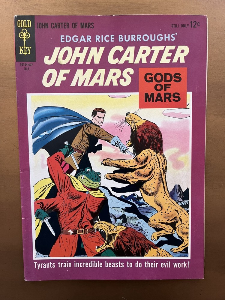 John Carter Of Mars #2 (1964 Gold Key) - Silver age - 9.2 NM