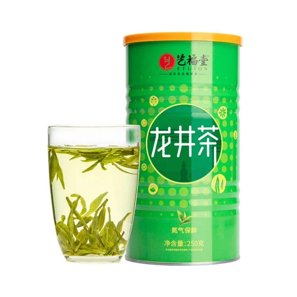 EFUTON Before Rain Dragon Well Green Tea Longjing Tea Organic Long Jing 250g Tin