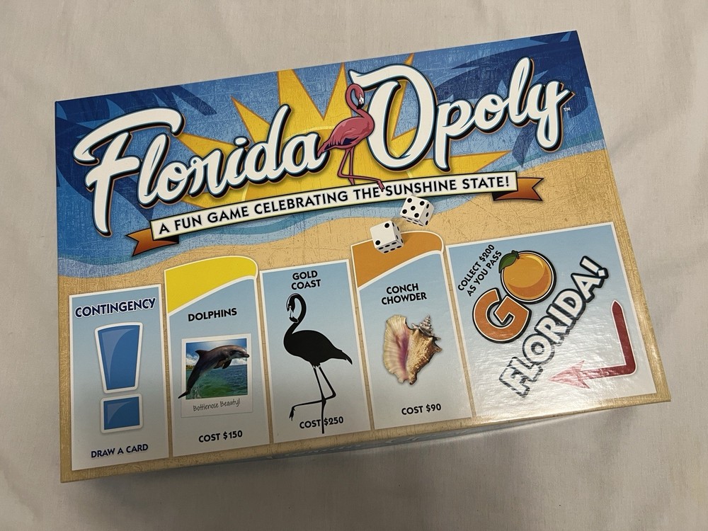 FLORIDAOPOLY FLORIDA-OPOLY Sunshine State Monopoly Style Board Game