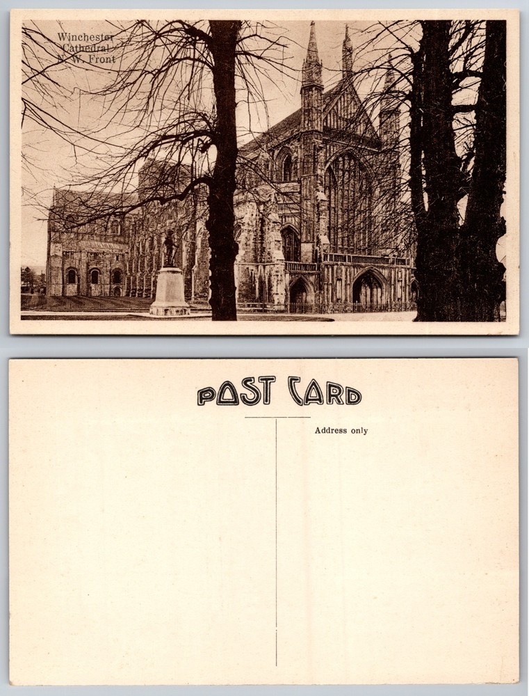 Winchester Cathedral West Front Postcard