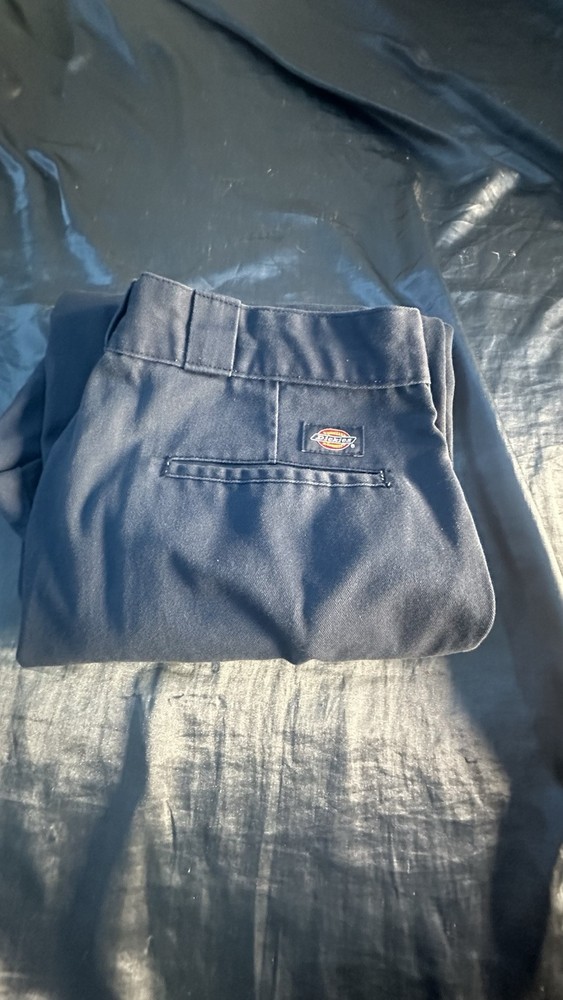Dickies Relaxed Fit Straight Leg Mens Pants Navy Blue 32x32