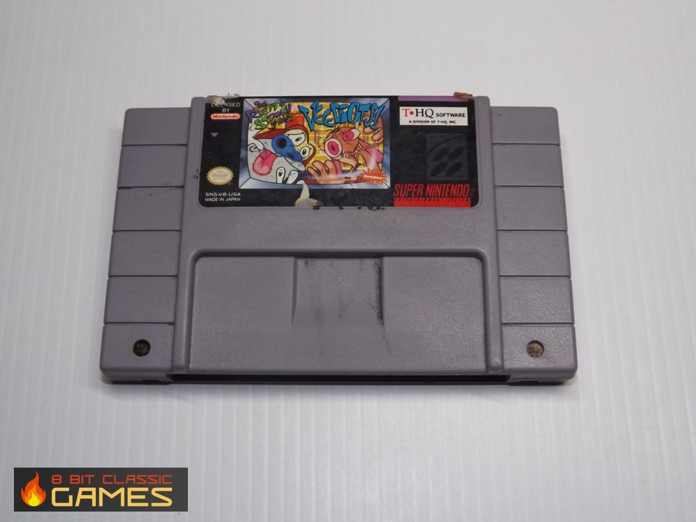 Ren And Stimpy Show: Veediots!   GAME ONLY  - SUPER NINTENDO SNES - 527a