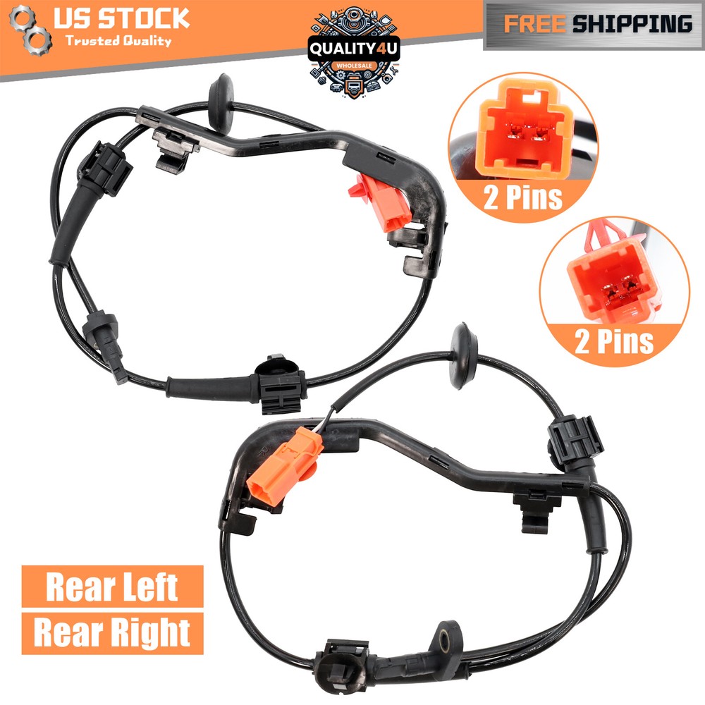 ABS Speed Sensor Set of 2 Rear Left & Right for CR-V Driver & Passenger Side  