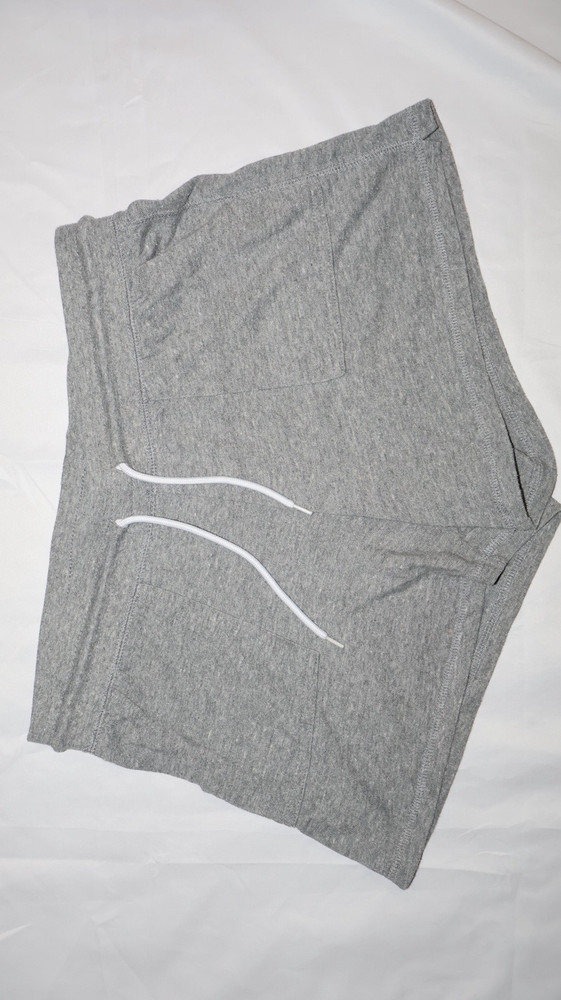 Athletic Works Women's Gray Athletic Shorts Cotton Polyester Drawstring Gym