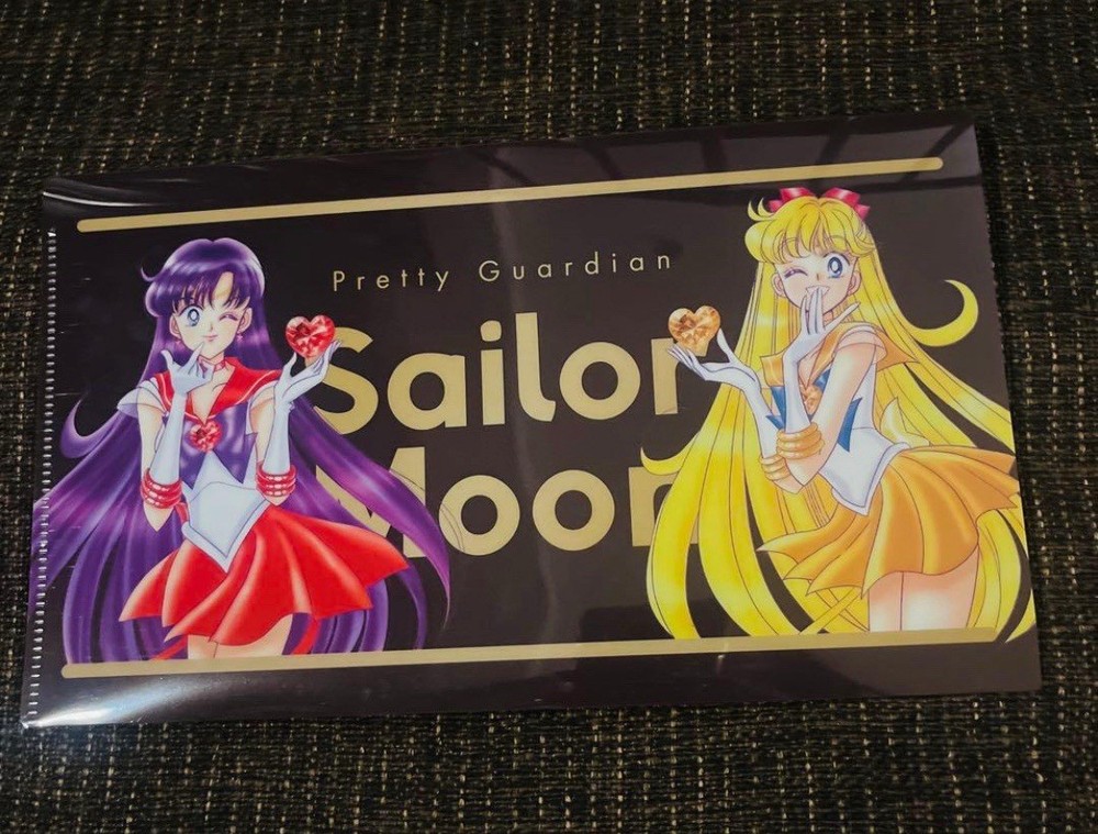 Sailor Moon x Meiji Chocolate Mini Clear File Multi-case Lawson Ltd Mars/Venus