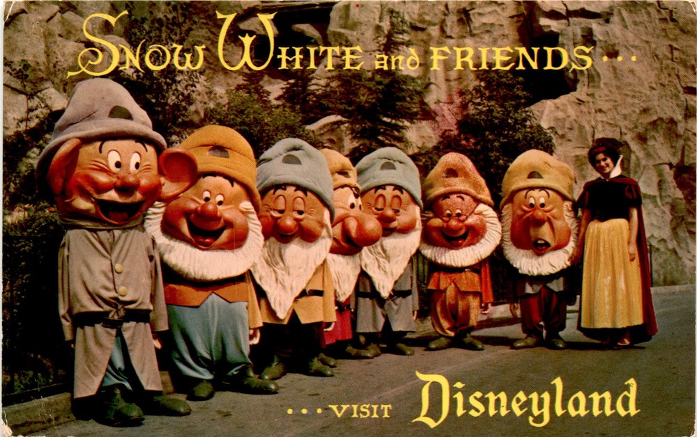 Vintage Disneyland Anaheim Fantasyland Postcard from Cleveland Ohio