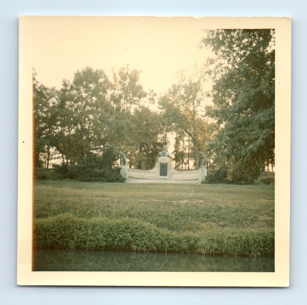 Old Vintage Square Color Photo CONFEDERATE MEMORIAL ARLINGTON CEMETERY VA