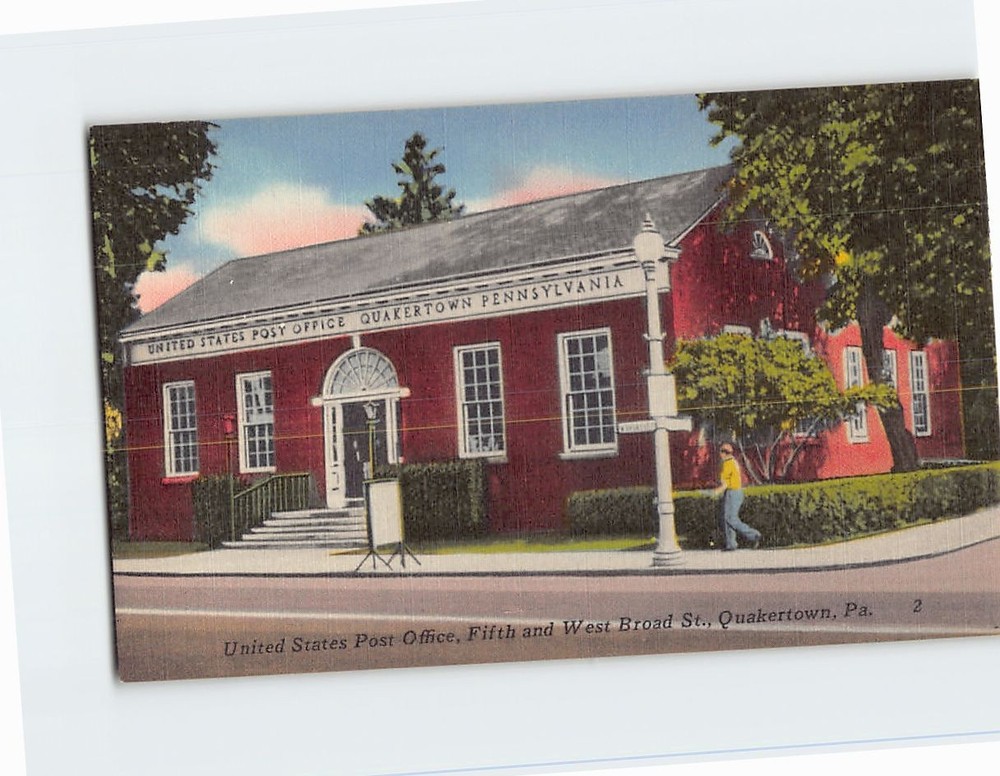 Postcard US Post Office Quakertown Pennsylvania USA